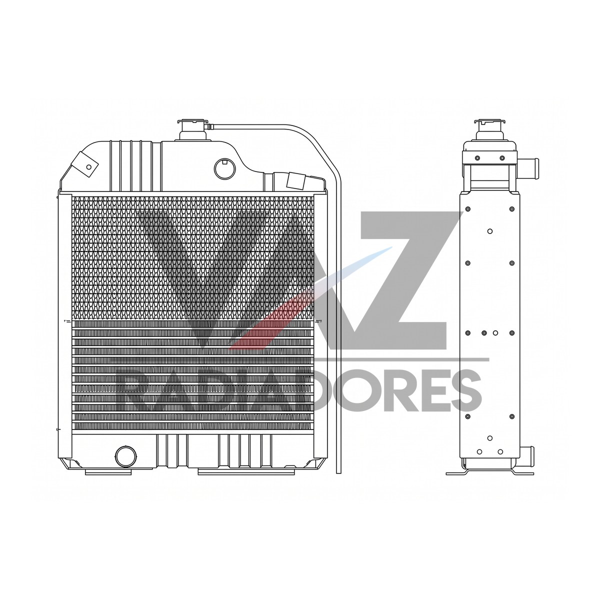 RADIADOR MF 250 / 265 / 275 / 283  067323T1