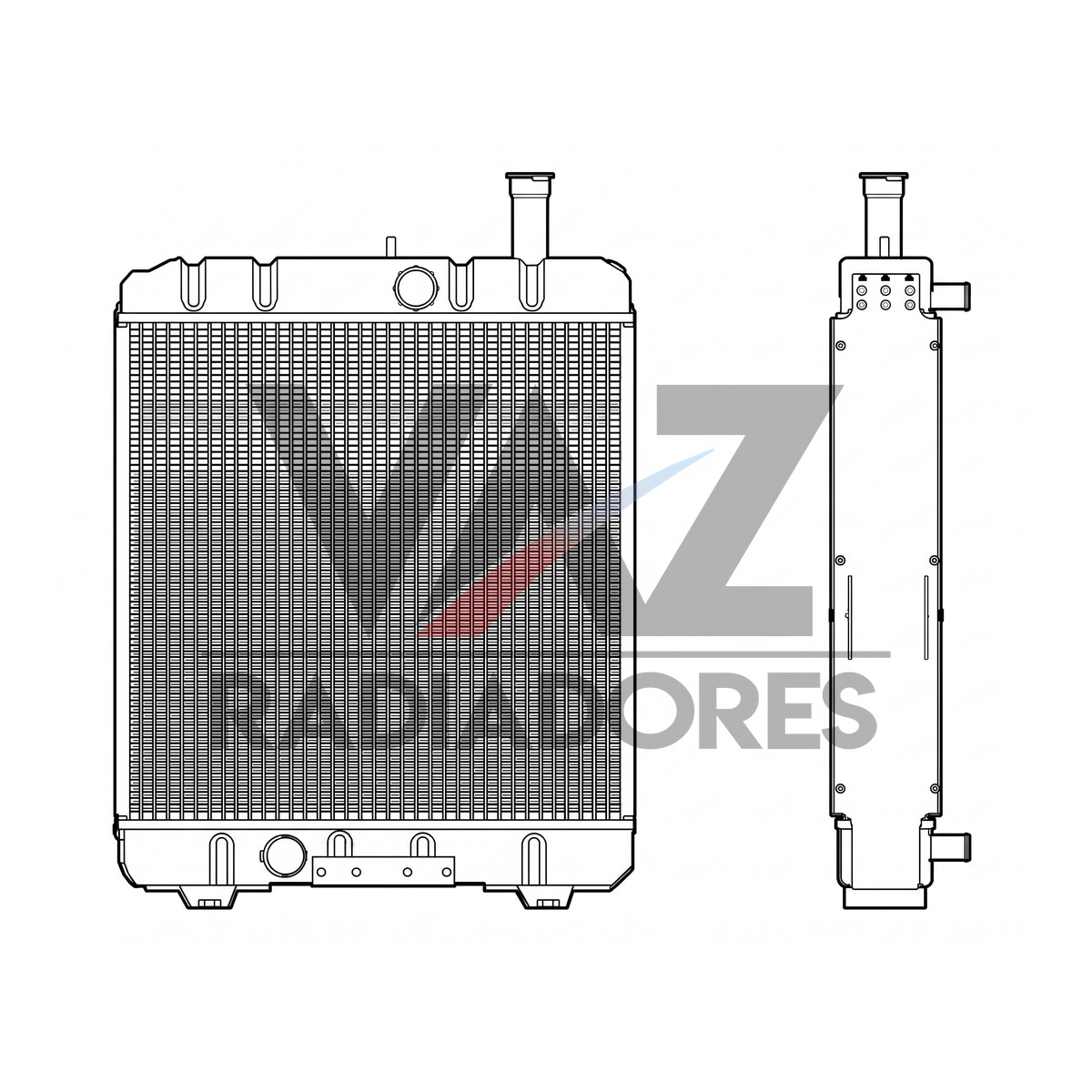 RADIADOR VALTRA 118 / 118.4 / 128 / 128.4 193100