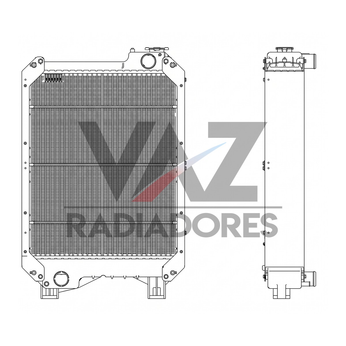RADIADOR NH TM 140 / 150 / 165 73400502 / 73400504 / 8200162