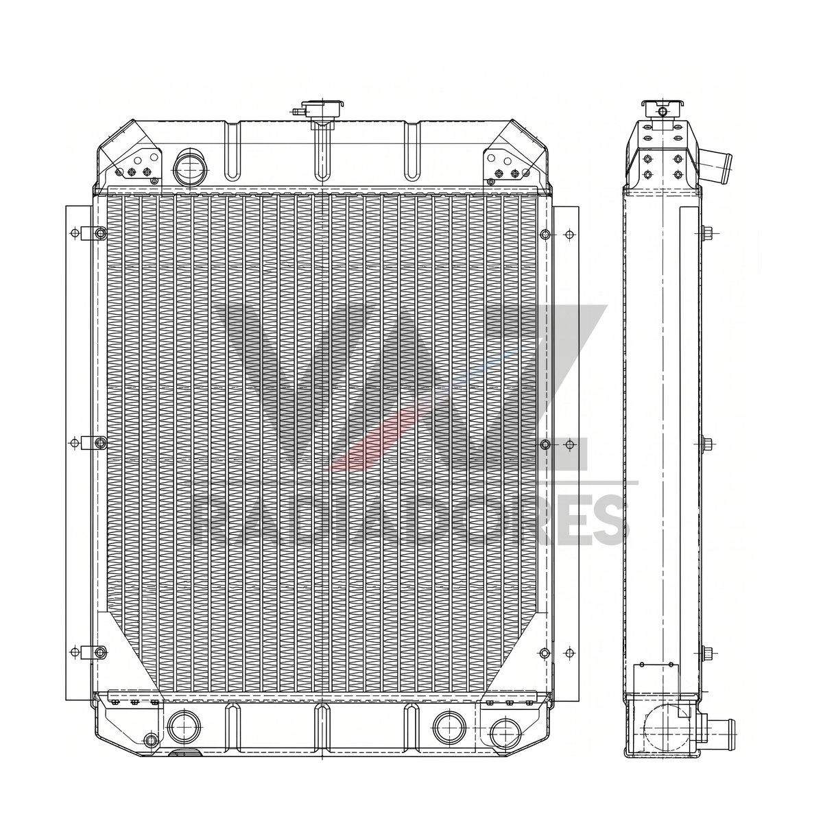 RADIADOR FIATALLIS 1500B / 1900B 7163087005