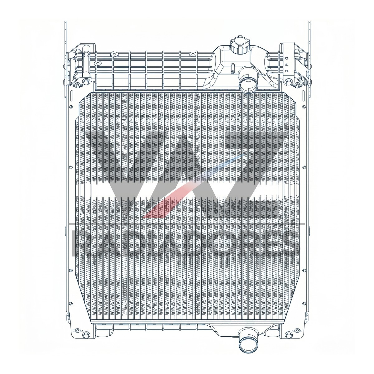 RADIADOR CASE 130 / 140 84249164 / 87492643