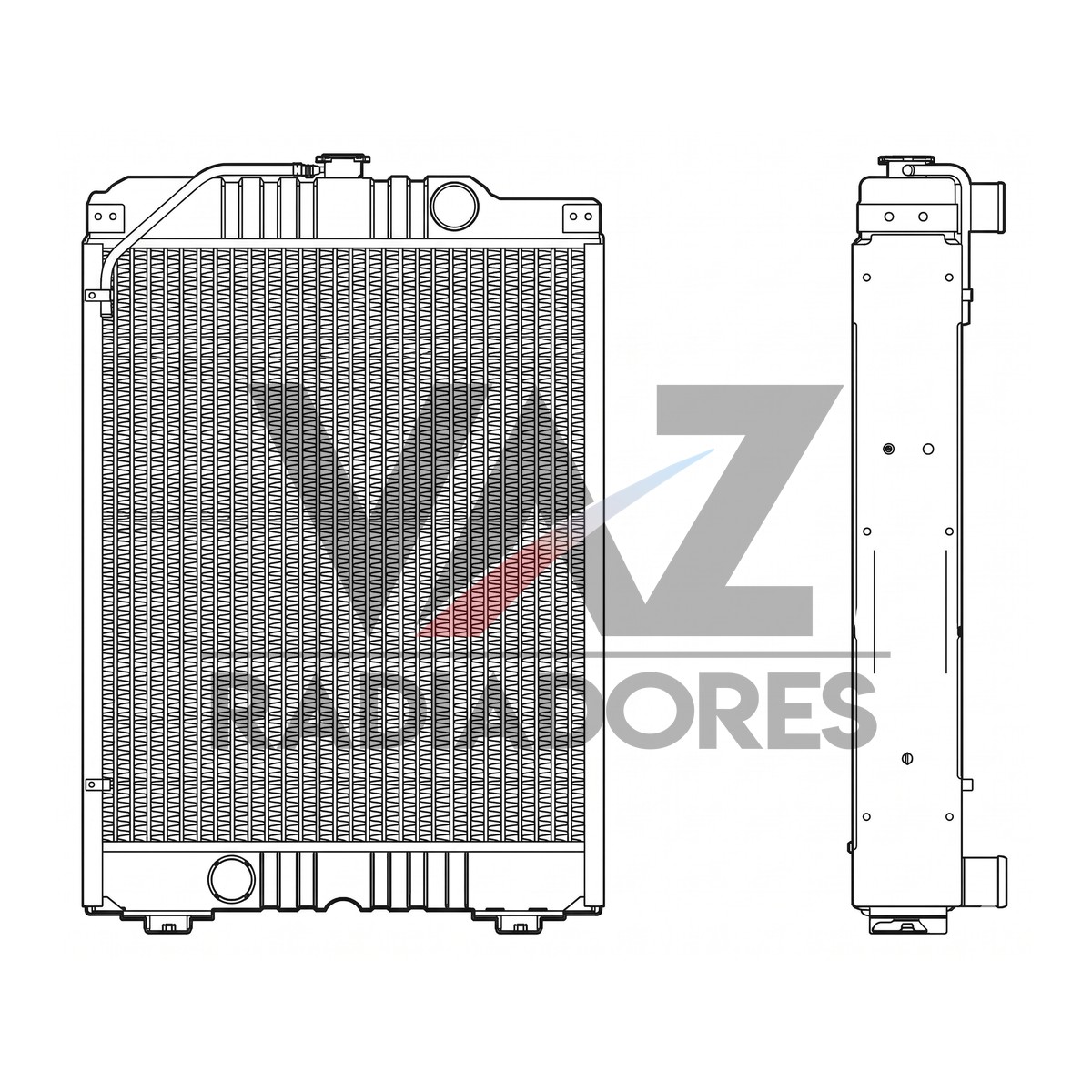 RADIADOR VALTRA BH140 / 140HI / 160 / 160HI / 180 / 180HI 80