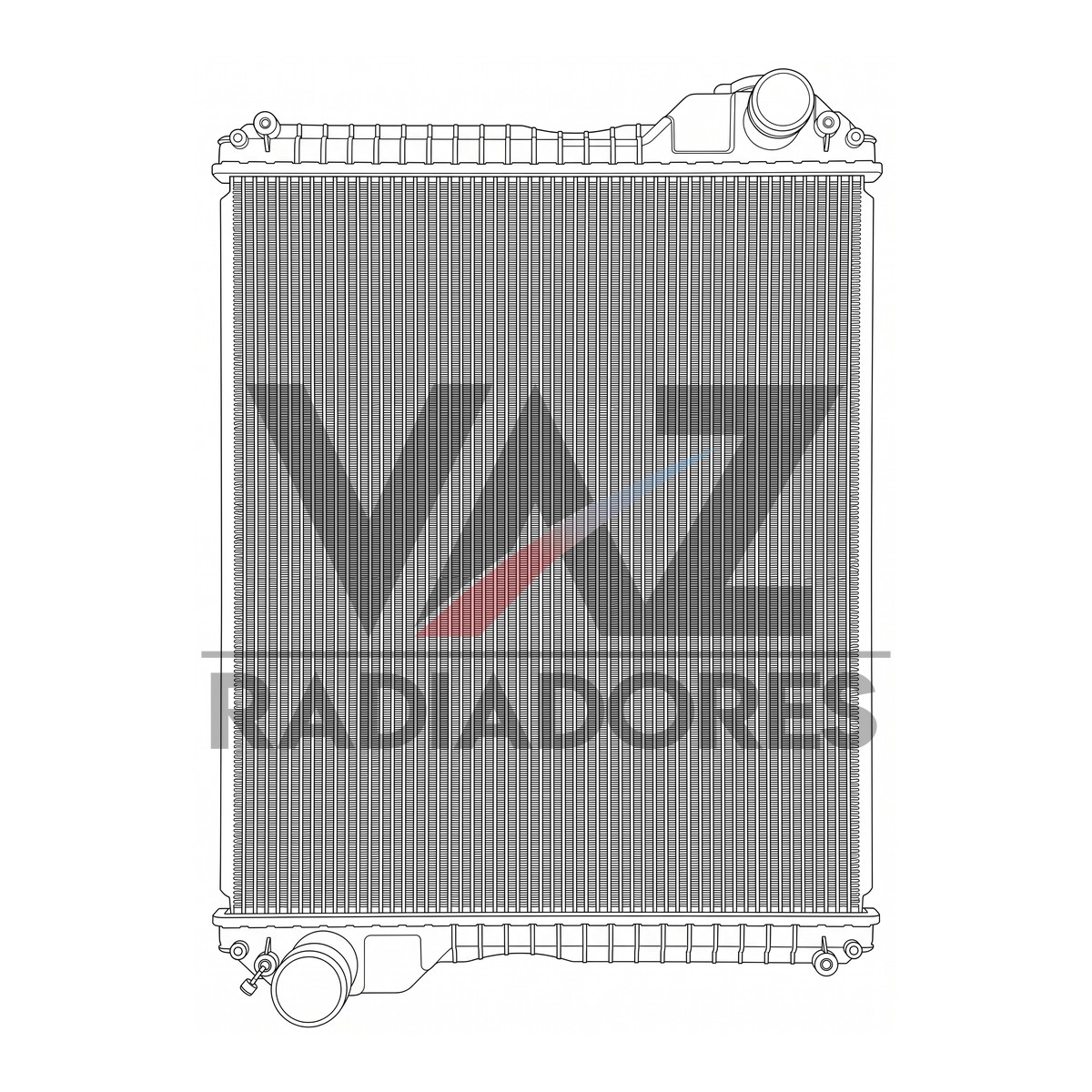 RADIADOR CASE W20E 521D 521G 621D NEW HOLLAND W120 W130 3476
