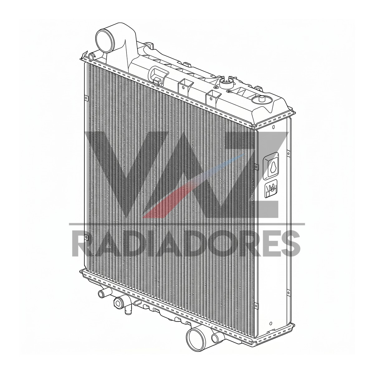 RADIADOR JD 6415 / 6615 AL201726 /AL162692 / AL162691 / AL16