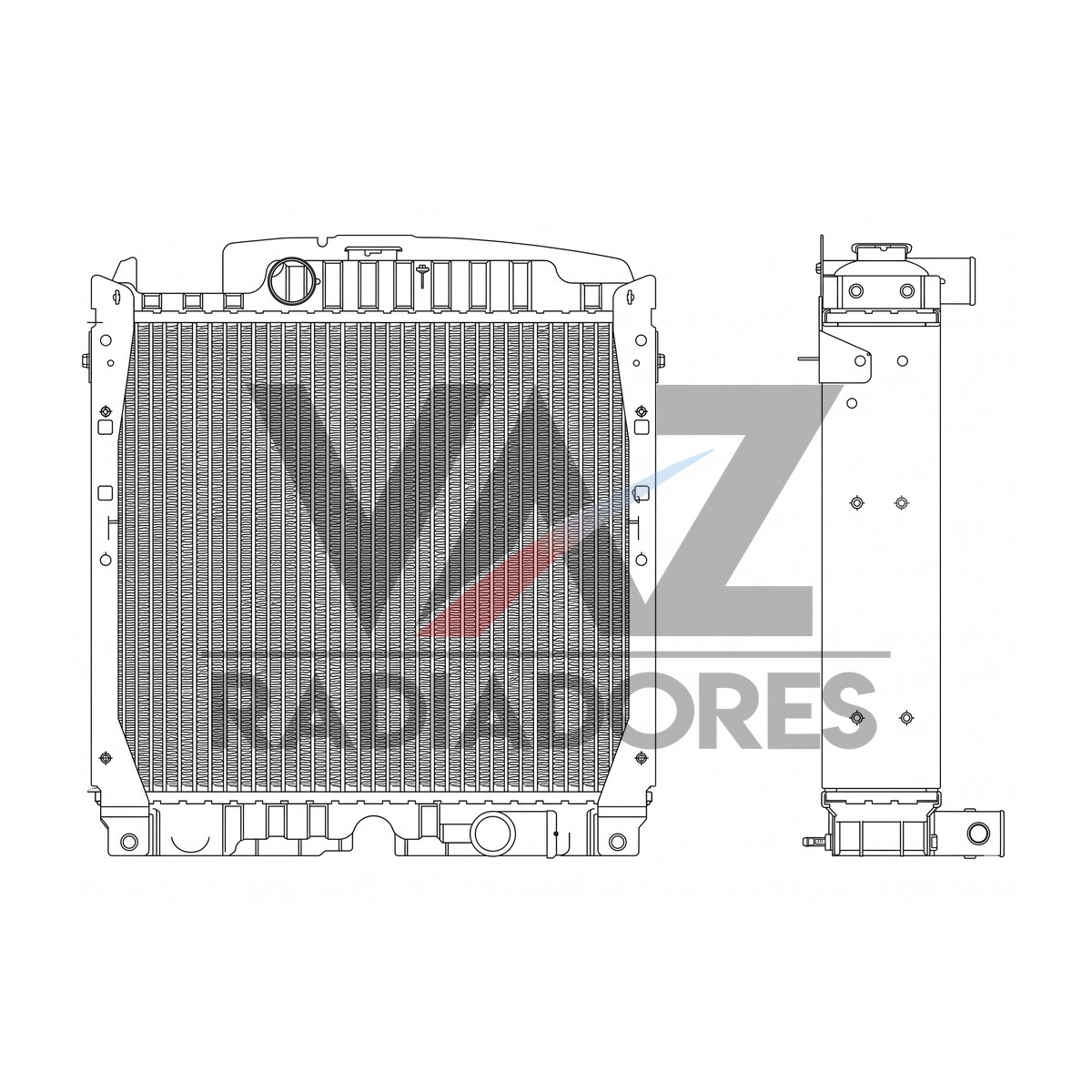 RADIADOR JD 5403 / 5603 / 5605 / 5705 DQ47660 / DQ47659 / SJ