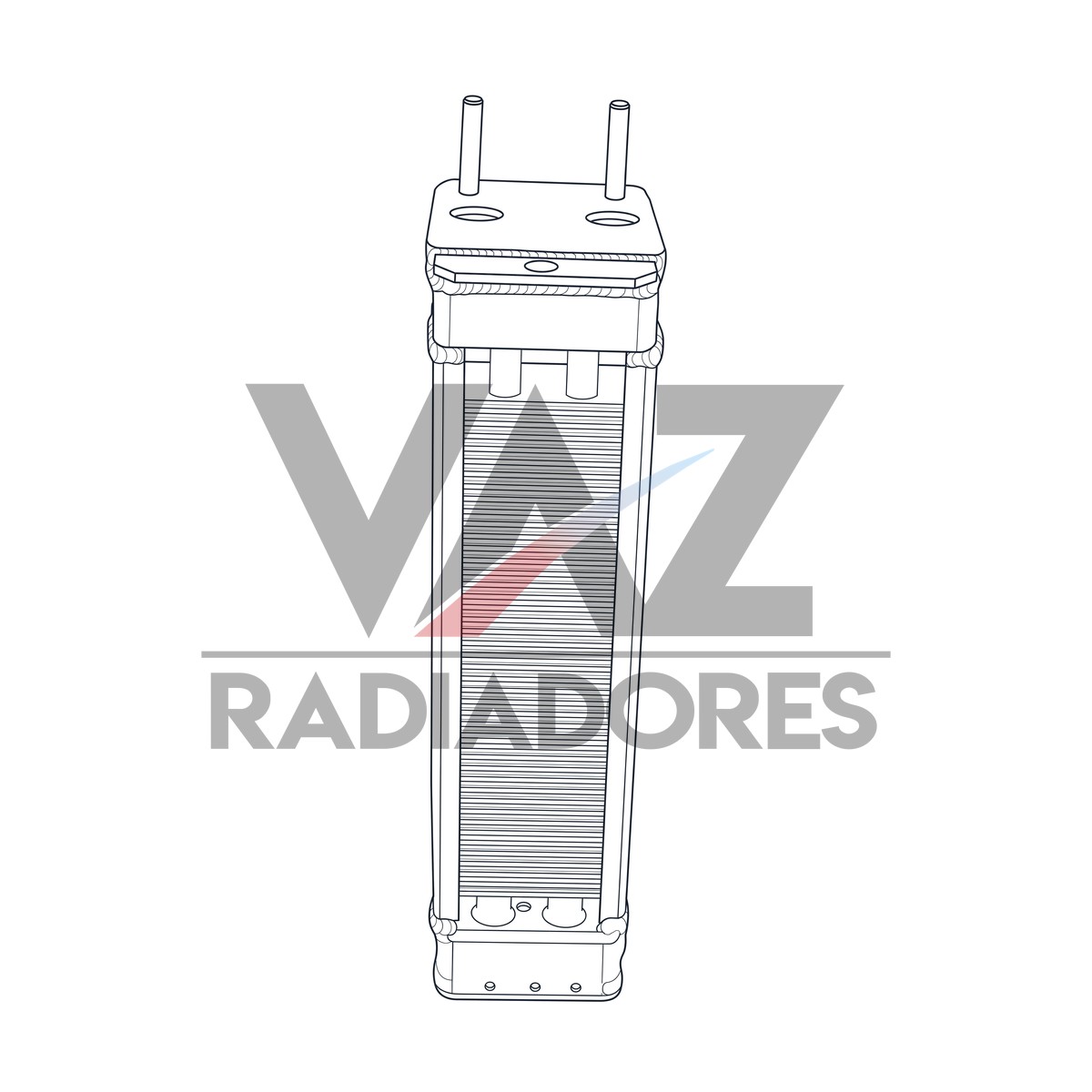 RADIADOR VW OLEO AR ATE 84 *** Fabricado em Aluminio *** 040