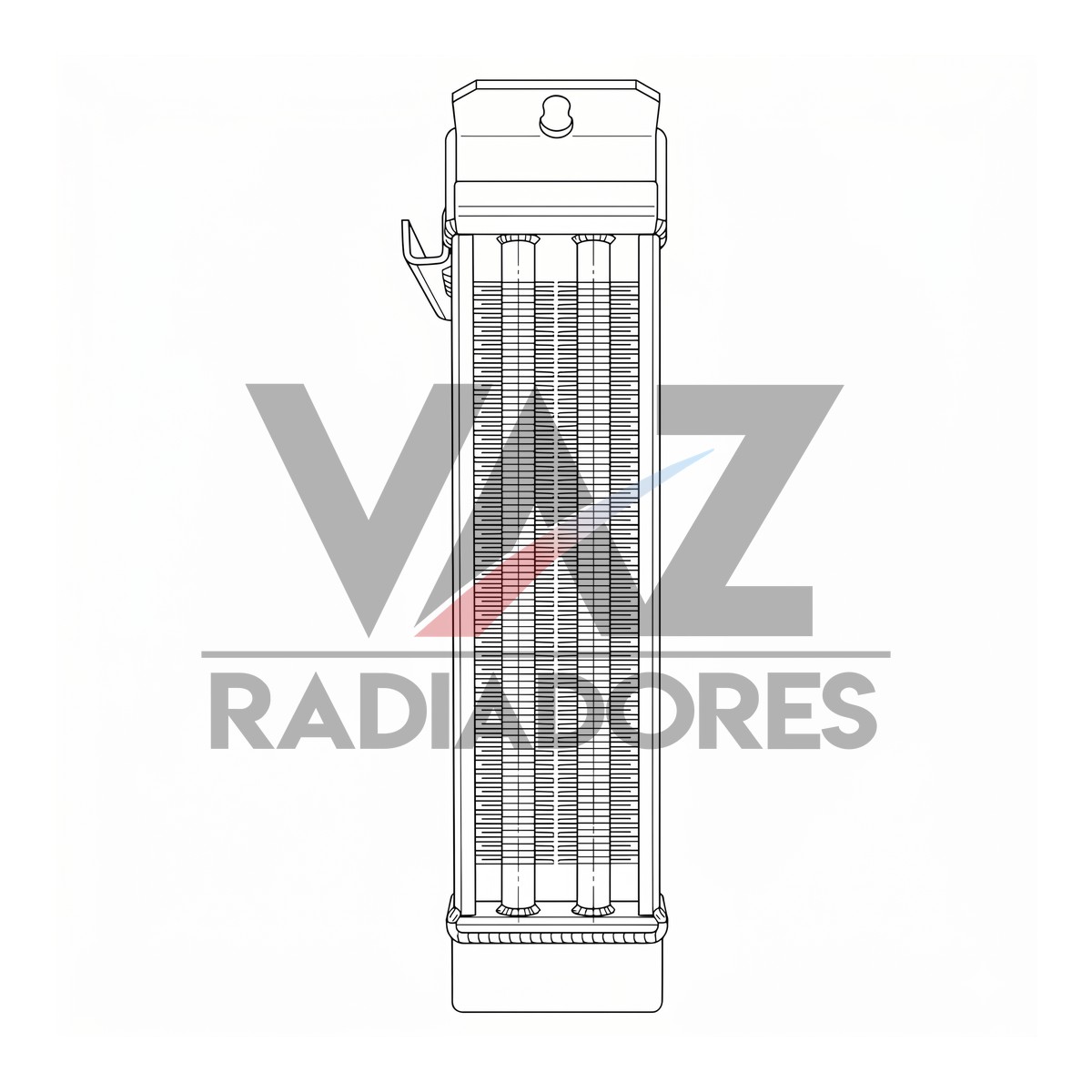 RADIADOR VW OLEO AR APOS *** Fabricado em Aluminio *** 04011